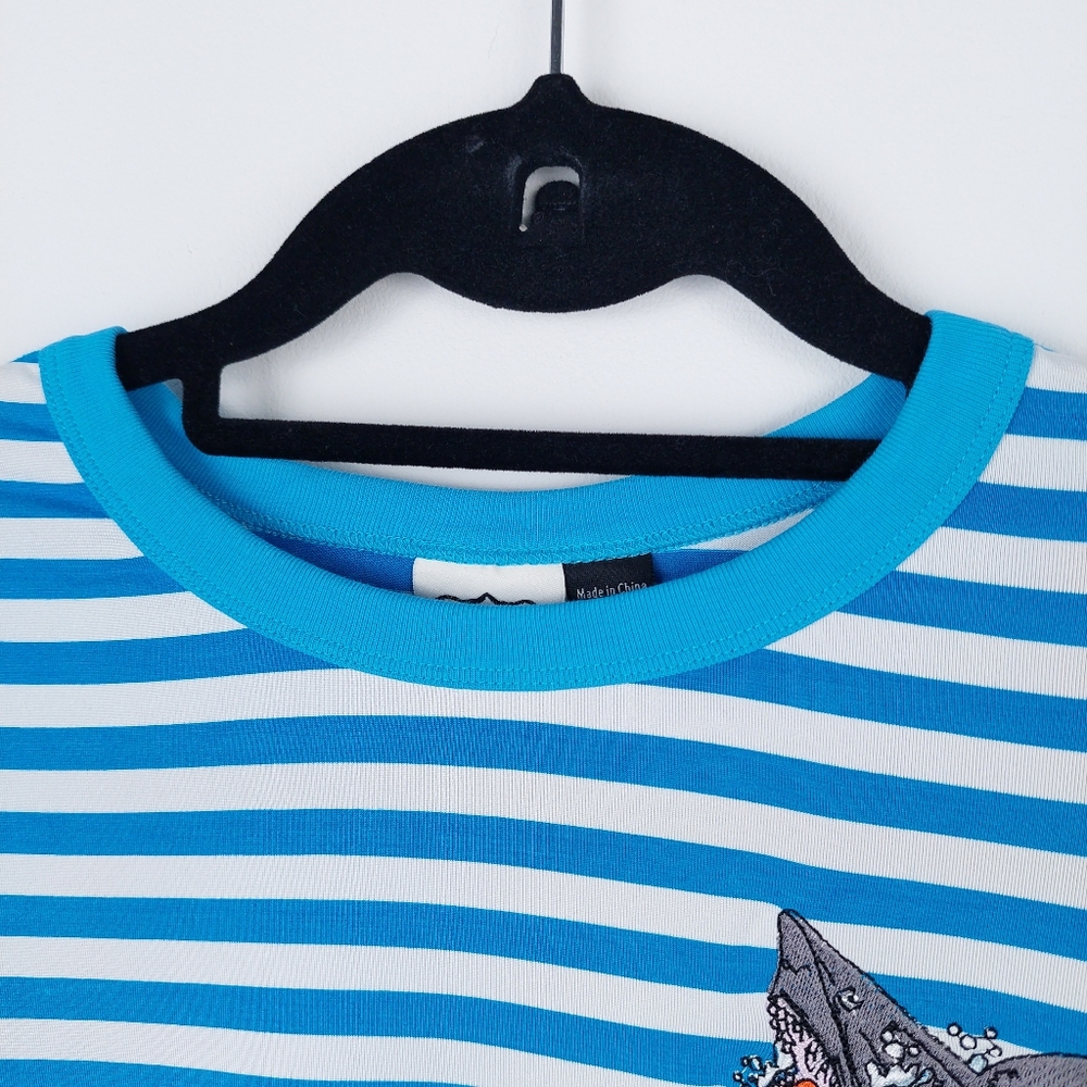 Joanie Striped Shark Top Size Small - Picture 2 of 14